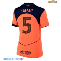 Camisa de time de futebol Barcelona Pau Cubarsi #5 Replicas 3º Equipamento Feminina 2025-26 Manga Curta